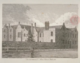 View of the East India Company Almshouses in Poplar